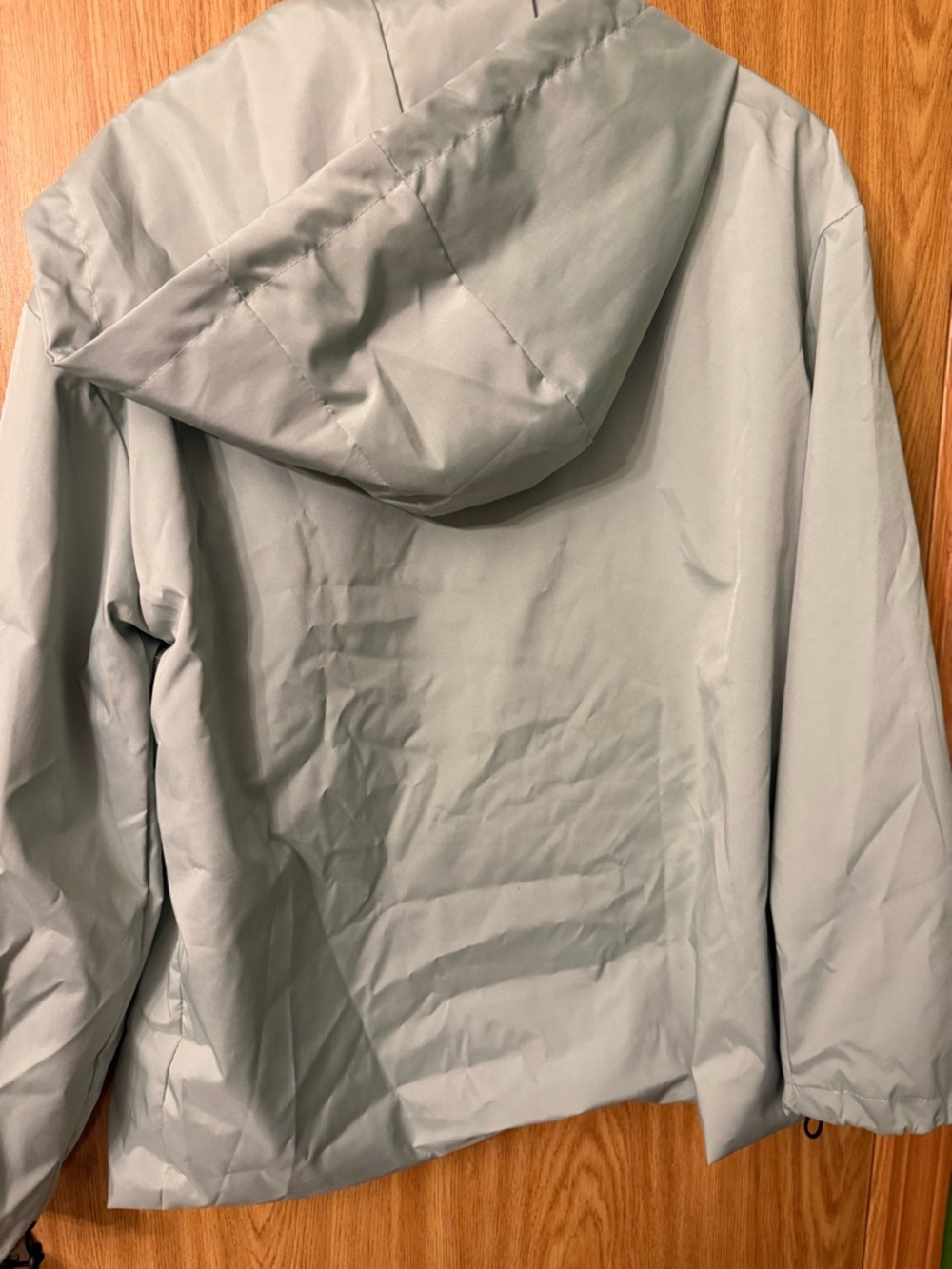 Light Sage Hooded Shell Jacket